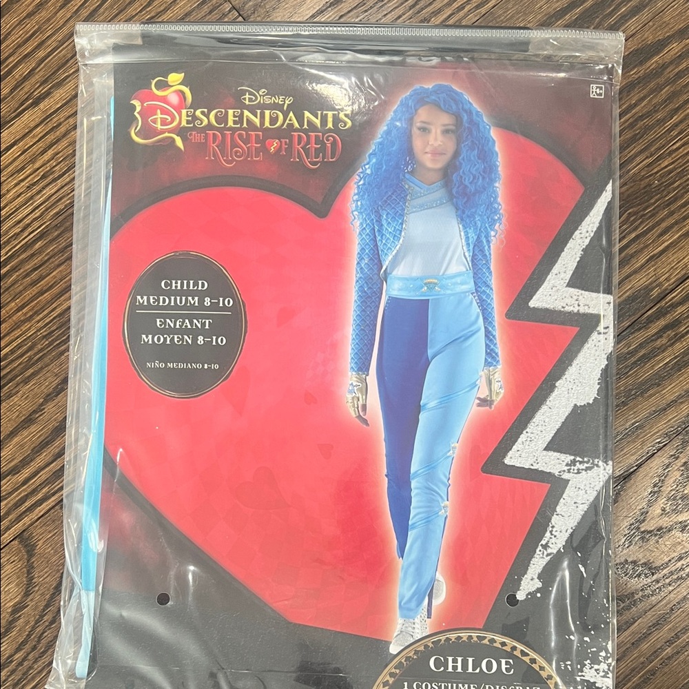 Disney Descendants Blue and Silver Costume for Kids